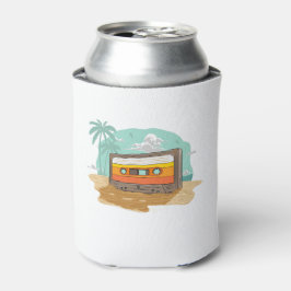 Porta-lata Fita Cassete Retroativa dos anos 80 na Praia