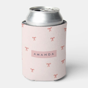 Porta-lata Fita Elegante de Padrão Personalizado Pastel