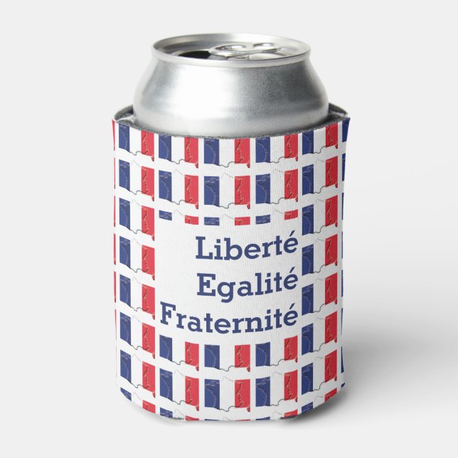 Porta-lata FLAG Liberté Egalité Fraternité (Can Front)