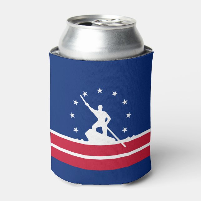 Porta-lata Flag of Richmond, Virginia Can Cooler (Can Front)