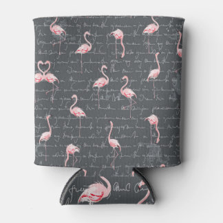 Porta-lata Flamingo Flock: Cinza Escura Vintage.