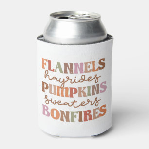 Porta-lata Flannels Pumpkins Bonfire