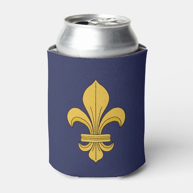 Porta-lata Fleur-de-lis (Can Front)