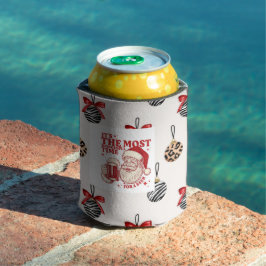 Porta-lata Flocos de neve vermelhos e brancos