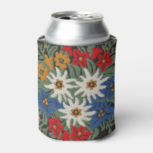 Porta-lata Flor alpina suíça de Edelweiss