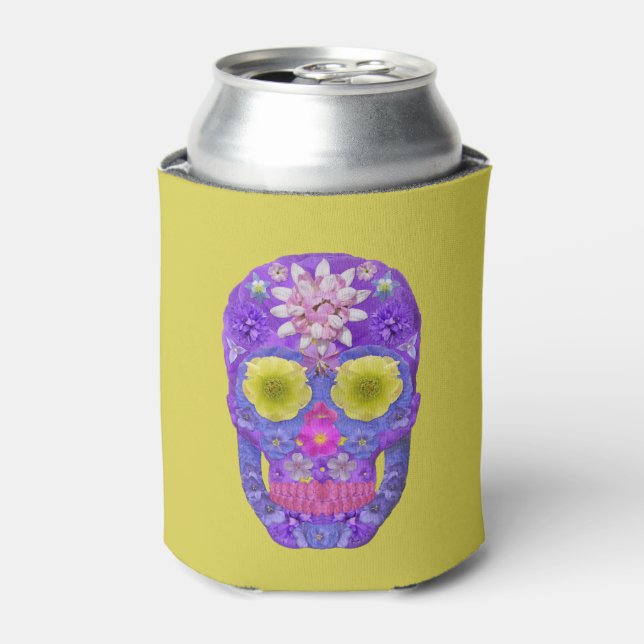 Porta-lata Flor - Caveira 5 (Can Front)