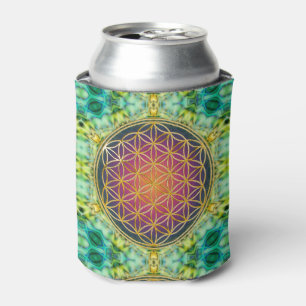 Porta-lata Flor Da Vida - Ouro - Frente 2