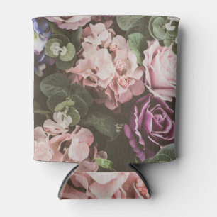 Porta-lata Flor de buquê, filtro de safra, belo grupo de trás