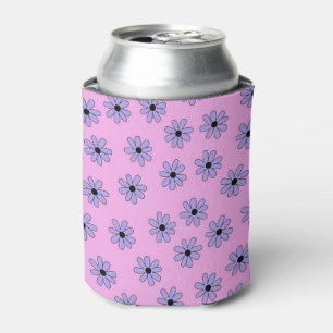 Porta-lata Flor Floral Purple Elegante Dor De Aquarela