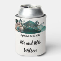 Flor rosa Design Geométrico Verde Moderna