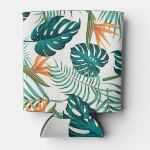 Porta-lata Flora Tropical: Design Floral sem Sevas