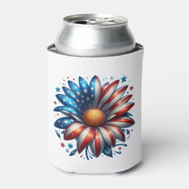 Porta-lata Floral 4 de Julho (Can Front)