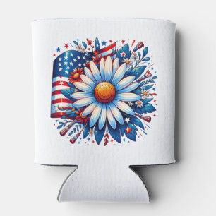 Porta-lata Floral 4 de julho