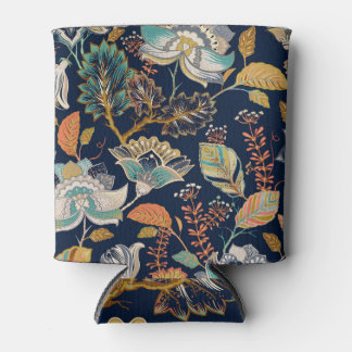 Porta-lata Floral Colorido: Fundo sem costura