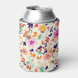 Porta-lata floral cor charmosa de outono