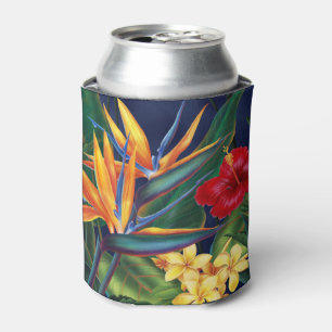 Porta-lata Floral havaiano do paraíso tropical