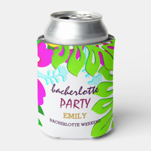 Porta-lata Floral Pattern Bacherlotte Party