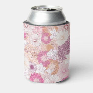 Porta-lata Floral Sem Costura