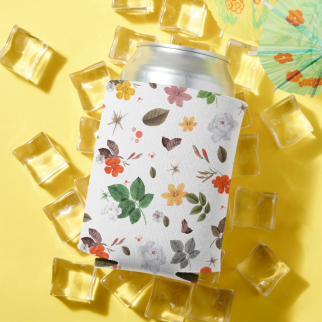 Porta-lata Flores Amarelas e Rosas Brancas 7 (Verão in situ)
