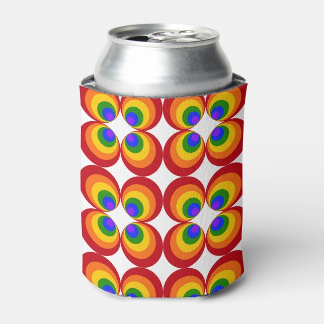 Porta-lata Flores Arco-íris Trippy (Can Front)