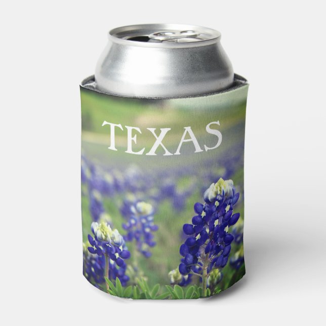 Porta-lata Flores Azuis Flores do Texas Floral (Can Front)
