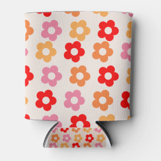 Porta-lata Flores da década de 60 e 70 hippie