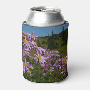 Porta-lata Flores de Aster Roxo no Monte Rainier