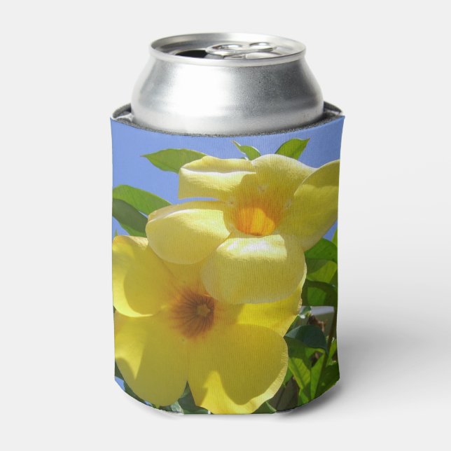 Porta-lata Flores de Trombeta Dourada I (Can Front)