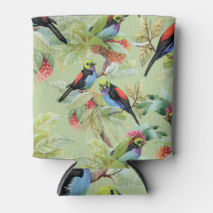 Porta-lata Flores de Verão: Padrão Tropical