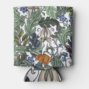Porta-lata Flores, deco de arte, moderno, sem costura.