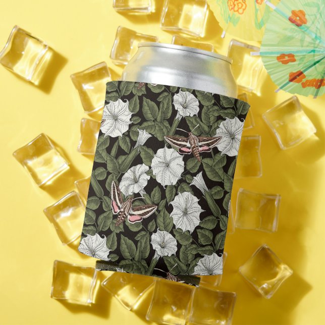 Porta-lata Flores-lua e mariposas esfinas (Verão in situ)