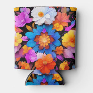 Porta-lata Flores Multicoloridas Padrão-68577