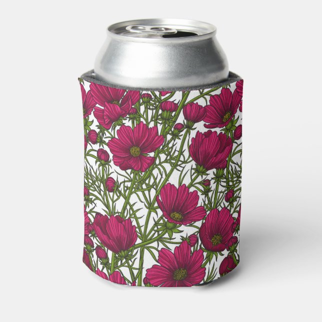 Porta-lata Flores rosa Cosmos (Can Back)