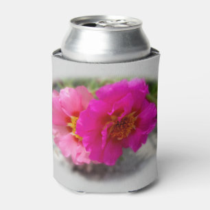 Porta-lata Flores rosa no sol