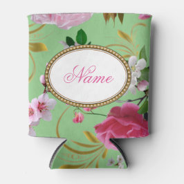 Porta-lata Flores Rosa Nomeadas