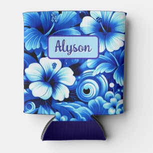 Porta-lata Flores Tropicais Havaianas Hibisco Personalizadas