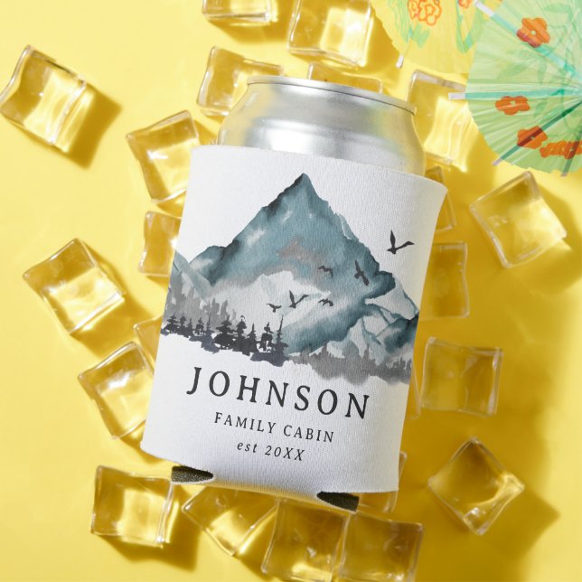 Porta-lata Floresta de Pinheiros de Montanha da Família Russa (Verão in situ)