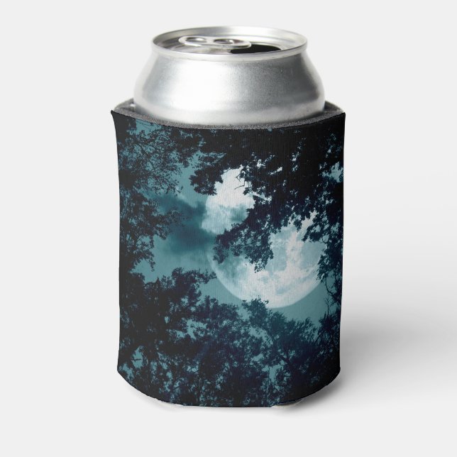 Porta-lata Floresta Noturna Encantadora com Lua Cheia (Can Back)