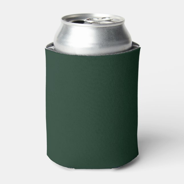 Porta-lata Floresta sólida verde-escuro (Can Front)