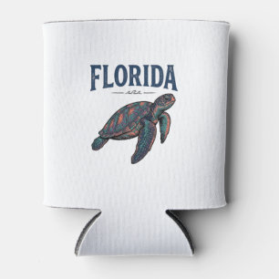 Porta-lata Florida Sea Turtle Vintage Engraving Gráfico_1