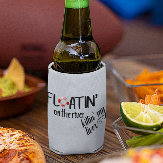 Porta-lata Flutuando no rio Funny Tubing Summer (Criador carregado)