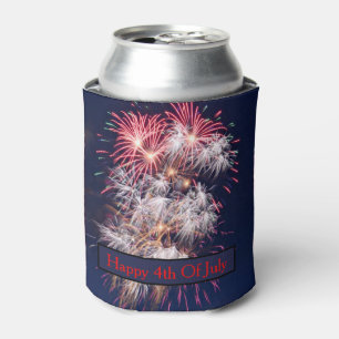 Porta-lata Fogos-de-artifício 4ns do Dia da Independência d