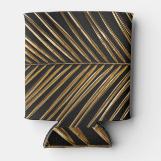 Porta-lata Folha de Palma de Data do ouro: Minimalista Negro