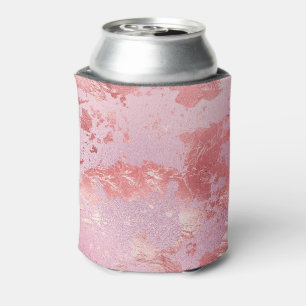 Porta-lata Folha Metálica Glamorosa Rosa Estimulada