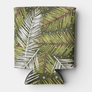 Porta-lata Folhas de Aquarela Verde: Ilustração Invisível