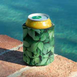 Porta-lata Folhas de Grama Verde