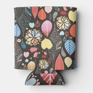 Porta-lata Folhas de outono e Aves.