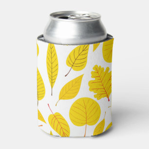 Porta-lata Folhas de outono em amarelo