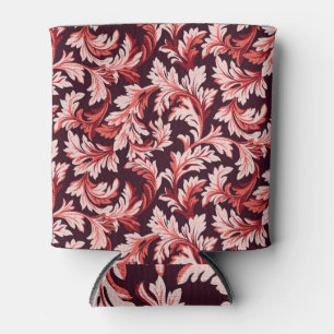 Porta-lata Folhas Espirais Vintage Barrocas, Texturadas.