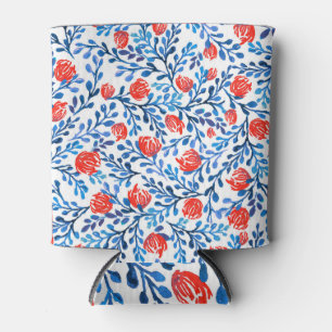 Porta-lata Folhas Florais: Padrão Natural Invisível